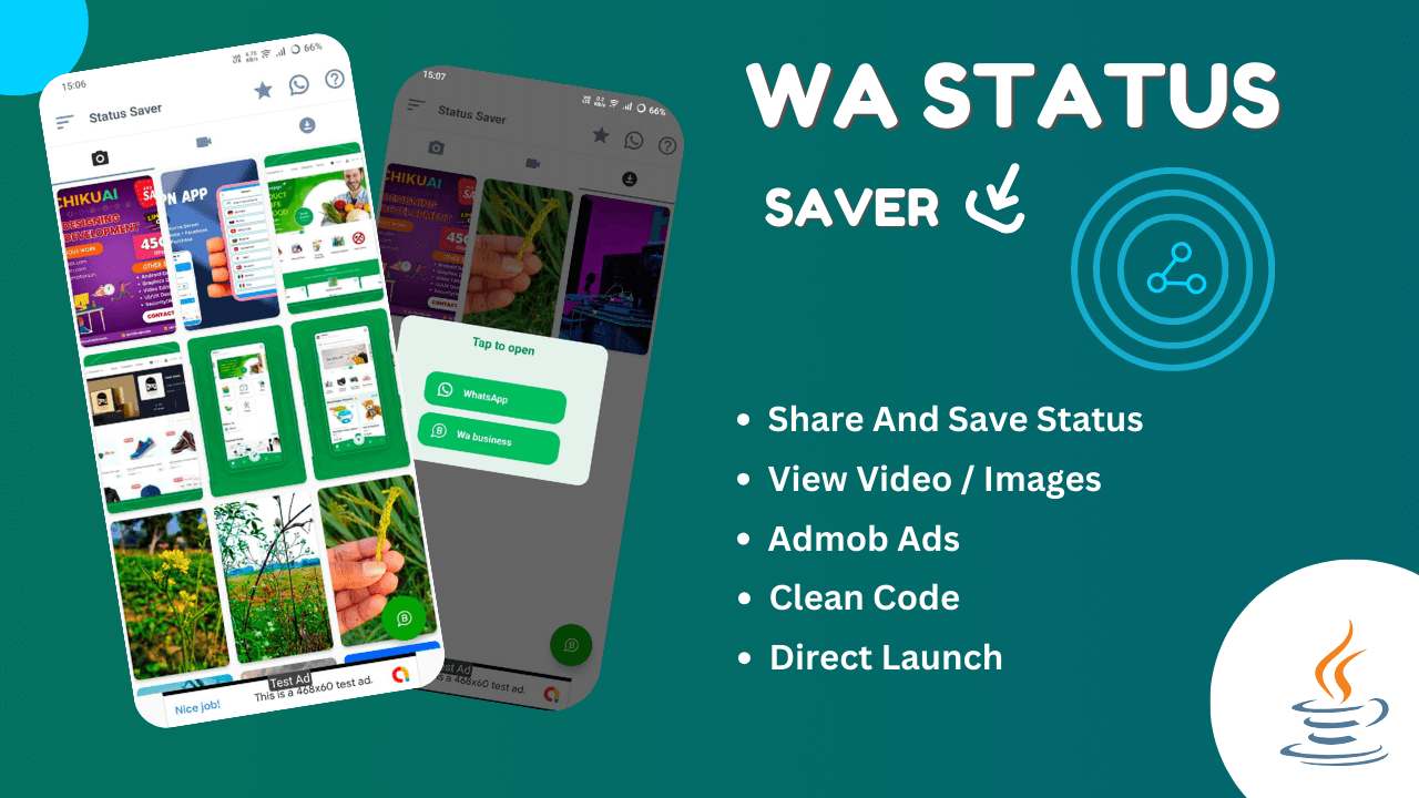 WA Status Saver Simple and Clean By Codeleka